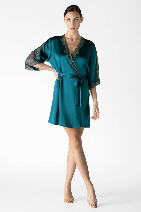 Nk Imode Larena Evening Short Silk Robe